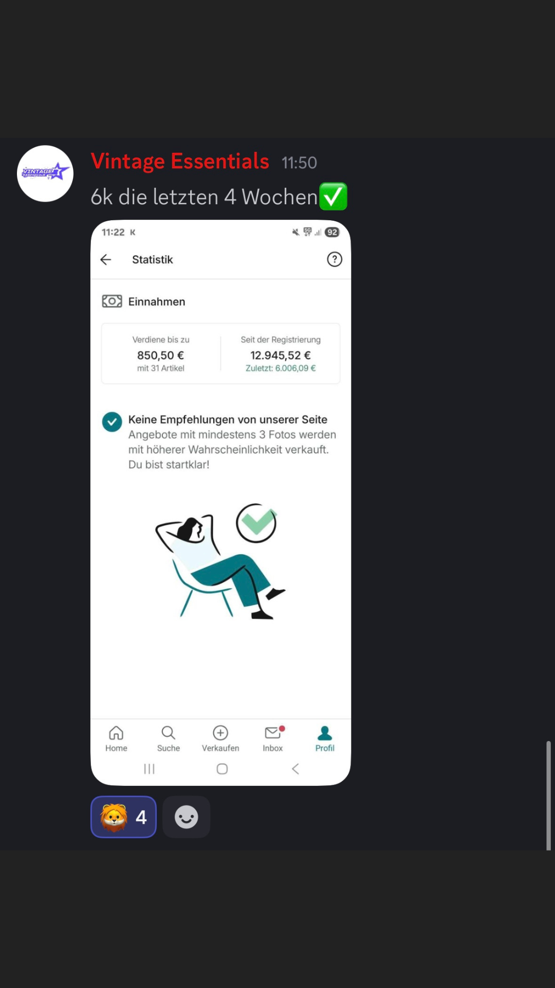 Reselling Ergebnis 3 – Community Resultat